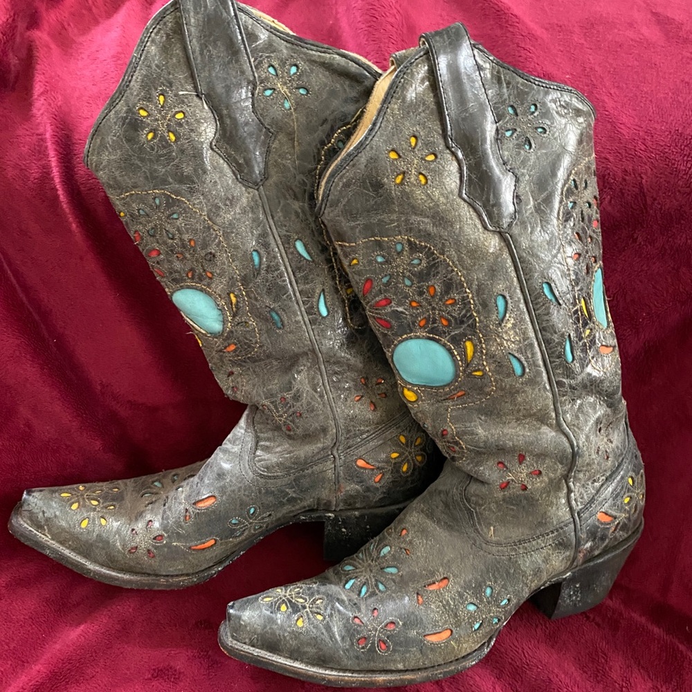 Corral Women Western Dress Boots 8M R2475 56 60527